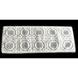 Vintage White Table Runner Open Lace Centerpiece  Table Topper